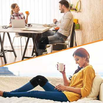 Gambar produk MIZION Sabuk Terapi Pemanas Lutut Elektrik Knee Pad Heating USB - MZ-3
