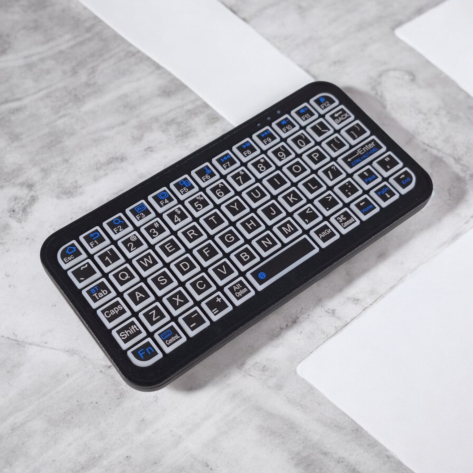 Gambar produk AXPRO Keyboard Wireless Mini Bluetooth Rechargeable RGB 8 Colors - M7