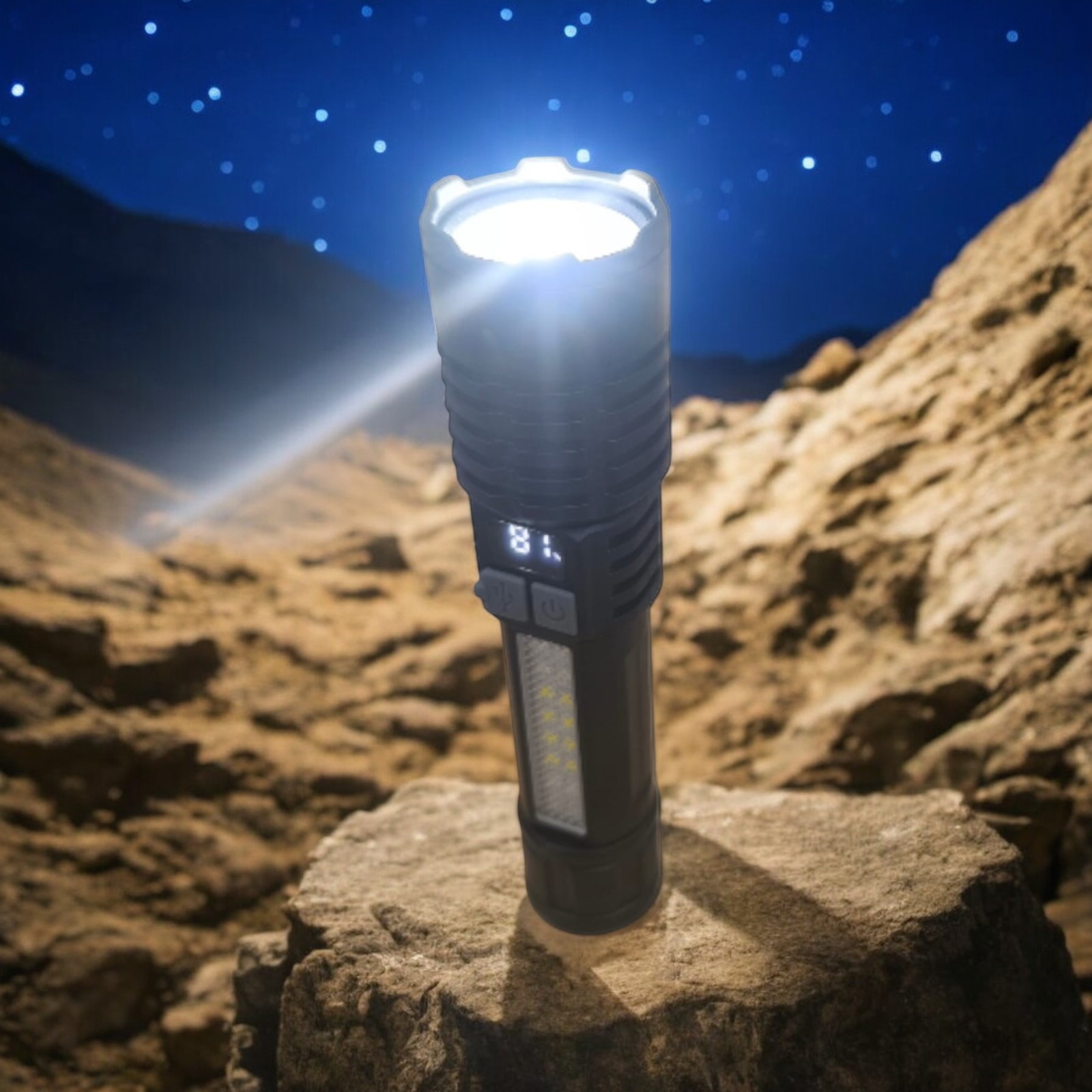 RLTEC Lampu Senter LED Rechargeable Flashlight 600 Lumens P520 800mAh - SJ004 Gambar produk RLTEC Lampu Senter LED Rechargeable Flashlight 600 Lumens P520 800mAh - SJ004
