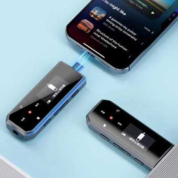 Gambar produk RUIZU MP3 Digital Audio Player Bluetooth Type C Plug Pedometer 64GB - X80