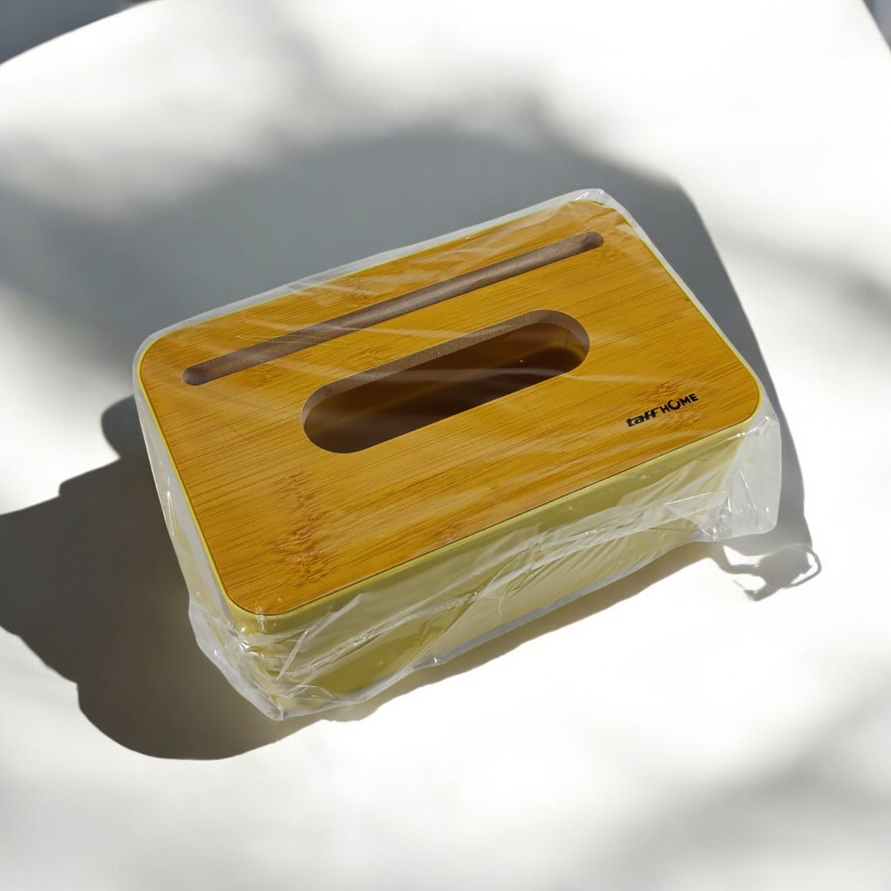 TaffHOME Kotak Tisu Kayu Tissue Box dengan Holder Smartphone - ZJ008 Gambar produk TaffHOME Kotak Tisu Kayu Tissue Box dengan Holder Smartphone - ZJ008