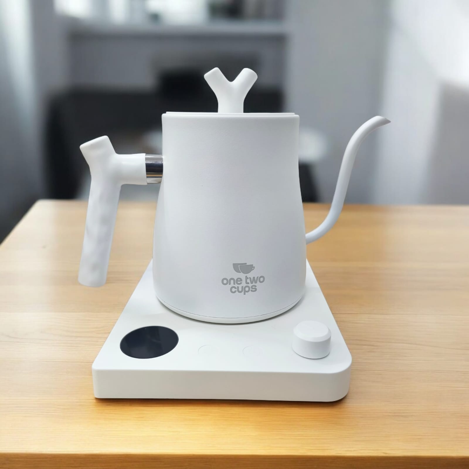 Gambar produk One Two Cups Teko Listrik Kopi Kettle Pemanas Air Leher Angsa 1000W 1L - HR-462