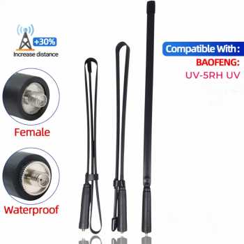 ABBR Antena HT Walkie Talkie Radio SMA Female for Baofeng UV-5RH UV - AB-44