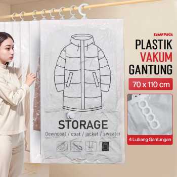 TaffPACK Plastik Vakum Gantung Pakaian Vacuum Compression Bag 1 PCS - MBF70