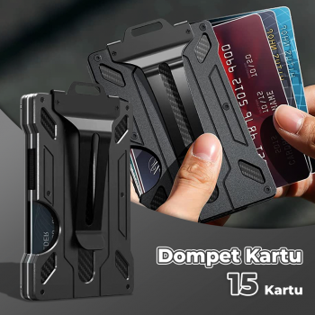 Gambar produk MUTIN Dompet Kartu Pria Card Holder Magic Wallet Aluminium - MT-183