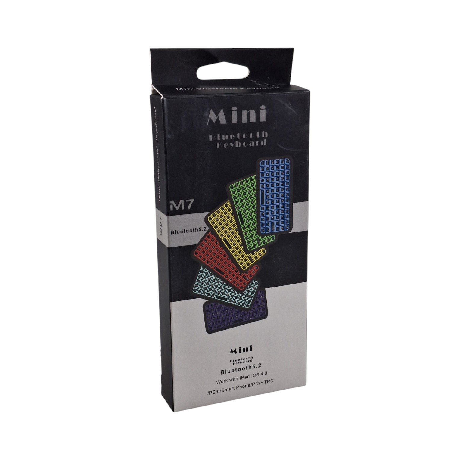 Gambar produk AXPRO Keyboard Wireless Mini Bluetooth Rechargeable RGB 8 Colors - M7