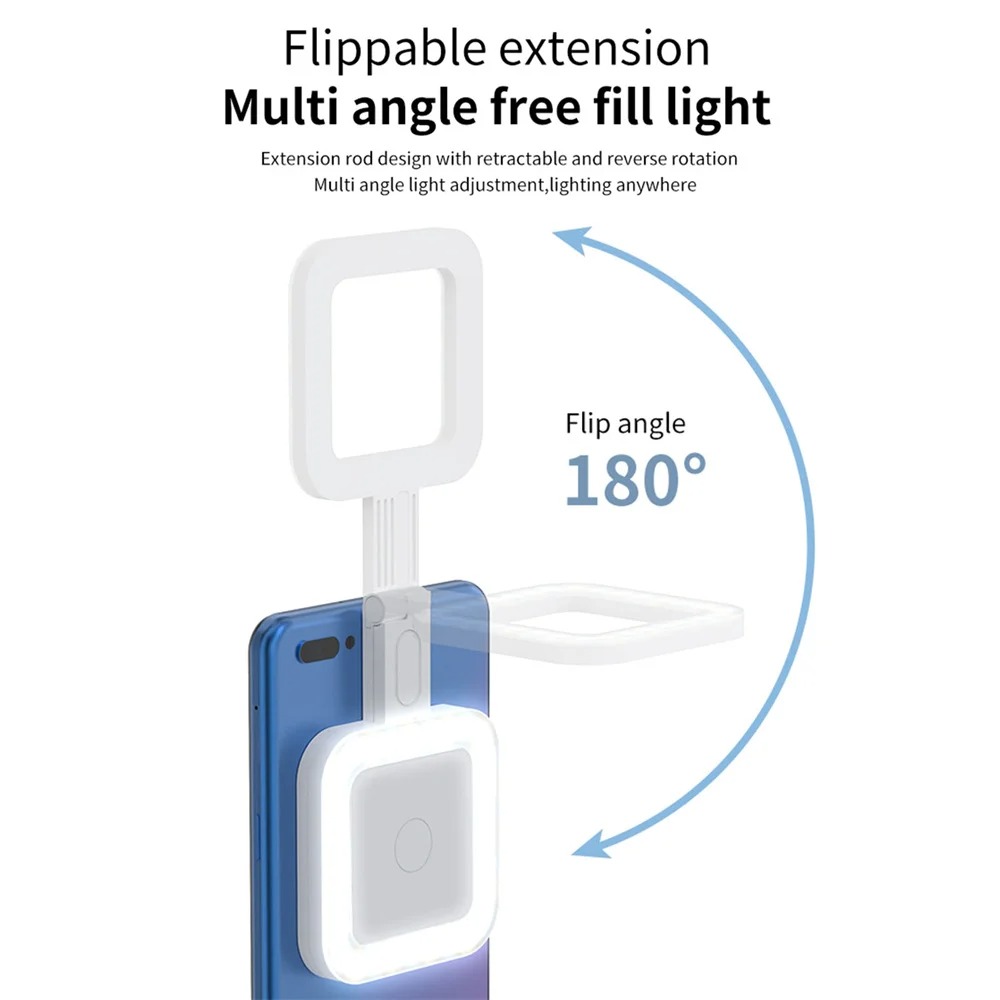 CAMOLO Lampu Fill Light Magnetic 3in1 Color Flip Design 300mAh 3W - V18 Gambar produk CAMOLO Lampu Fill Light Magnetic 3in1 Color Flip Design 300mAh 3W - V18