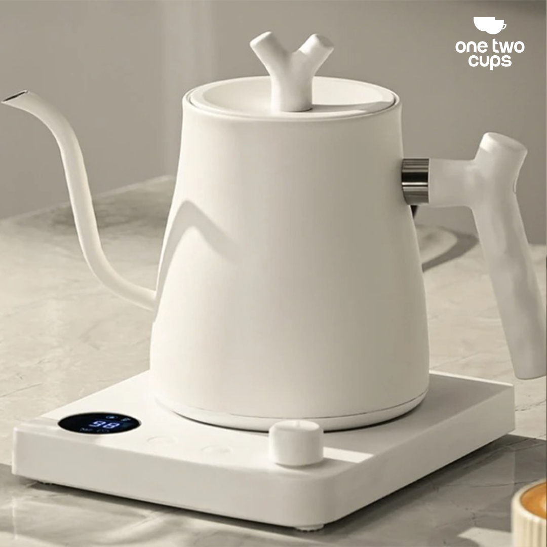 Gambar produk One Two Cups Teko Listrik Kopi Kettle Pemanas Air Leher Angsa 1000W 1L - HR-462