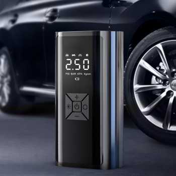 Gambar produk SUITU Pompa Ban Elektrik Wireless Tire Inflator with Display 2000mAh - EG216