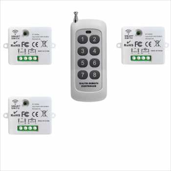 Gambar produk YULO Wireless Relay Switch Remote Control 433 MHz EV1527 220V 10A - YL-33