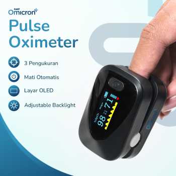Gambar produk TaffOmicron Fingertip Pulse Oximeter Alat Ukur Saturasi Oksigen Darah - PO-C6AO