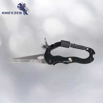 Gambar produk KNIFEZER Carabiner Pisau Lipat 5in1 Portable Knife Survival Tool EDC - RB-999B