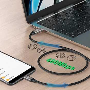 Gambar produk BYTE Kabel Data Type C to Type C Fast Charging PD 240W 1.5M - BY-24