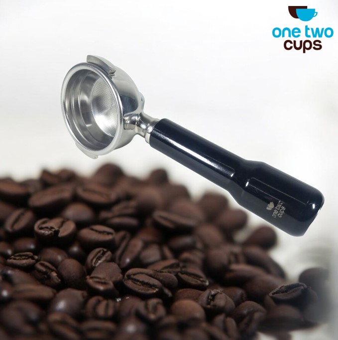 Gambar produk One Two Cups Portafilter Single Spout Stainless Steel 58mm Plastik - AL304