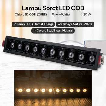 SHENGDAO Lampu Sorot LED Plafon Spot Downlight Grille Warm White 3000K - SD-10W