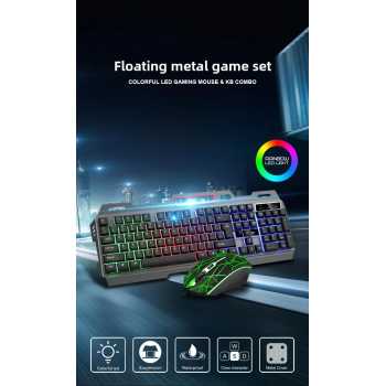 LIMEID Combo Keyboard Gaming RGB with Mouse and Holder Smartphone - T25