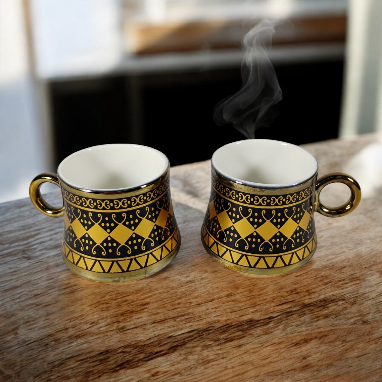 SF Set Cangkir Kopi Keramik 6in1 Turkish Style Tea Coffee Cup 100ml - SF11 Gambar produk SF Set Cangkir Kopi Keramik 6in1 Turkish Style Tea Coffee Cup 100ml - SF11