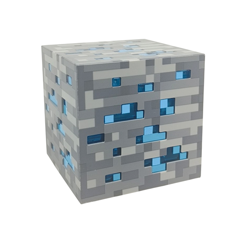 MCGame Lampu LED Minecraft Square Cubic Stone Lamp Night Light - MC-1866 Gambar produk MCGame Lampu LED Minecraft Square Cubic Stone Lamp Night Light - MC-1866