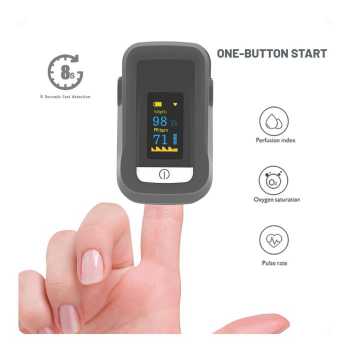 Gambar produk TaffOmicron Fingertip Pulse Oximeter Alat Ukur Saturasi Oksigen Darah - C10H1