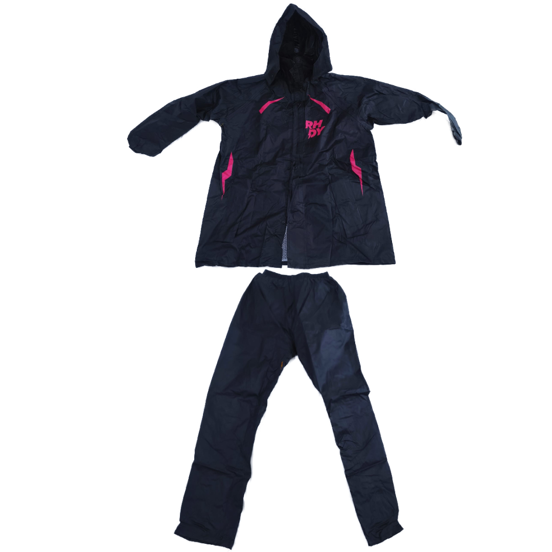 Rhodey Jas Hujan Setelan Motor Visor Polyester Waterproof Raincoat XXL - ZY-8119 Gambar produk Rhodey Jas Hujan Setelan Motor Visor Polyester Waterproof Raincoat XXL - ZY-8119