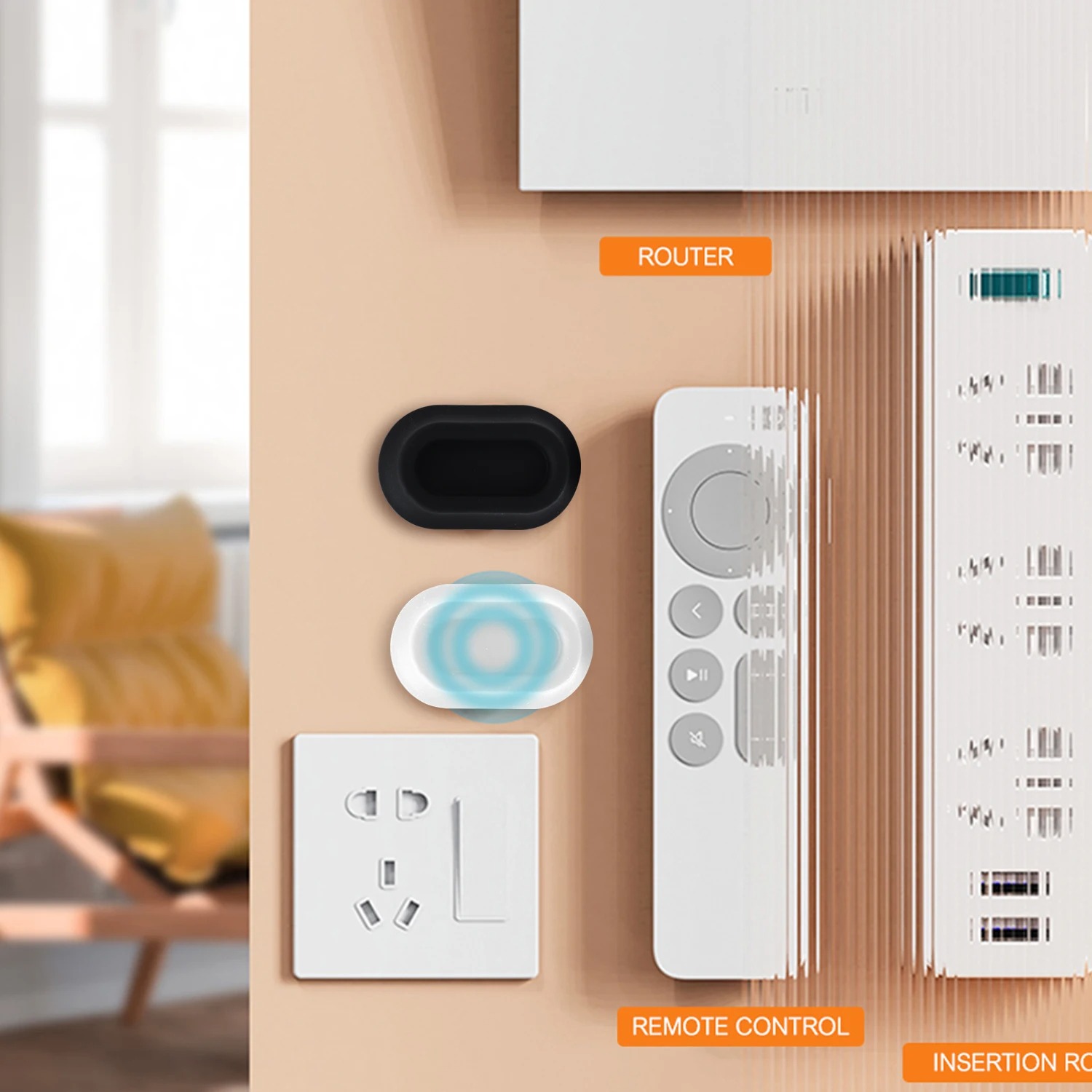 ARMA Tempelan Magnet Dinding Silikon Self Adhesive Remote Holder - RM-26 Gambar produk ARMA Tempelan Magnet Dinding Silikon Self Adhesive Remote Holder - RM-26