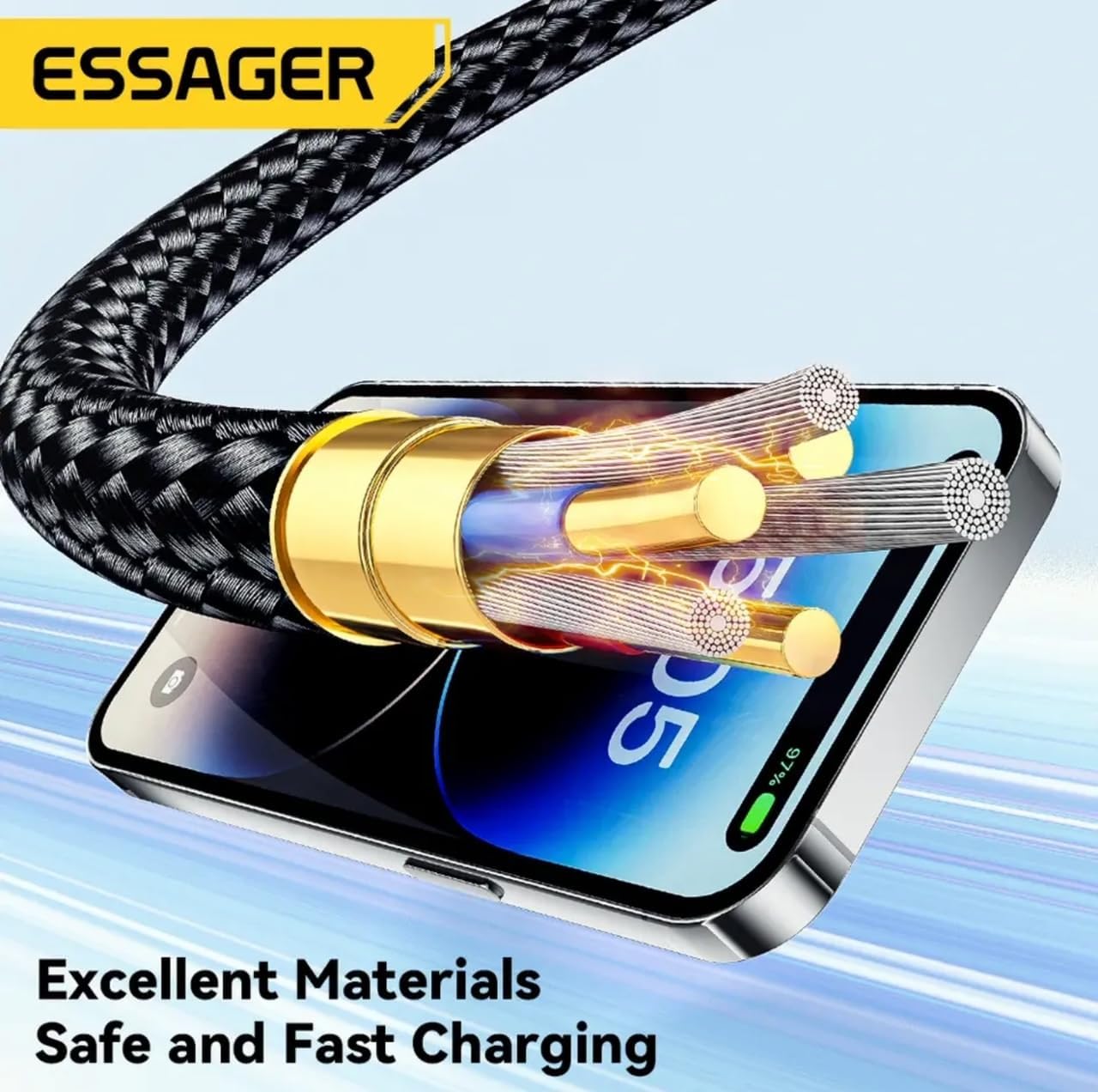 ESSAGER Kabel Data USB Charging Type C to Lightning 1M 29W - EXCTL-JJ03-P Gambar produk ESSAGER Kabel Data USB Charging Type C to Lightning 1M 29W - EXCTL-JJ03-P