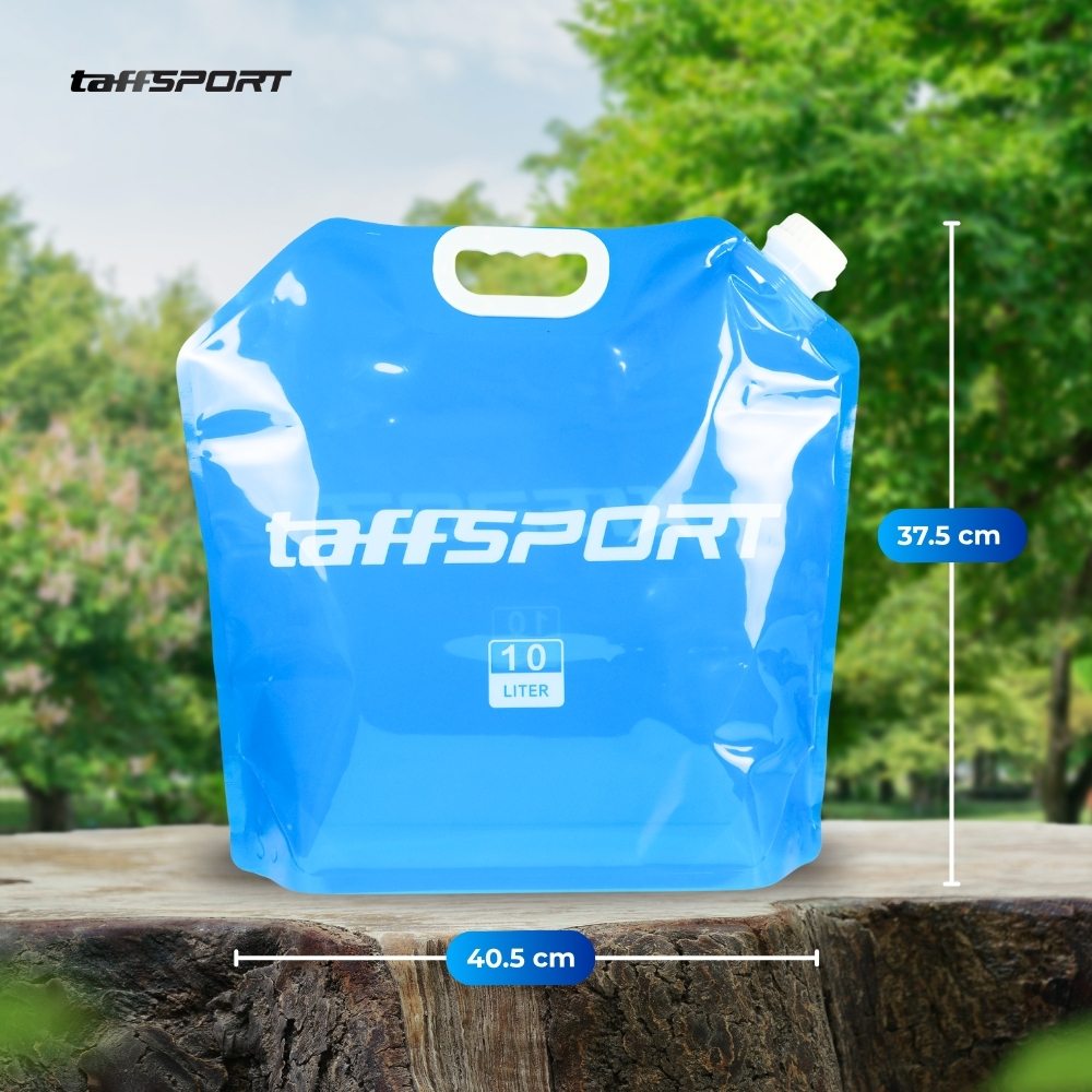 TaffSPORT Kantong Air Minum Lipat Multifungsi Portable Water Bag 10L - ASD005 Gambar produk TaffSPORT Kantong Air Minum Lipat Multifungsi Portable Water Bag 10L - ASD005