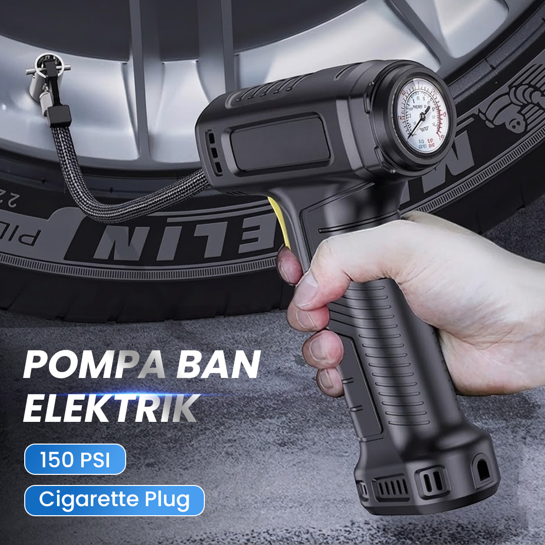 SUITU Pompa Ban Elektrik Portable Air Compressor DC 12V 150 PSI - ST-5007 Gambar produk SUITU Pompa Ban Elektrik Portable Air Compressor DC 12V 150 PSI - ST-5007