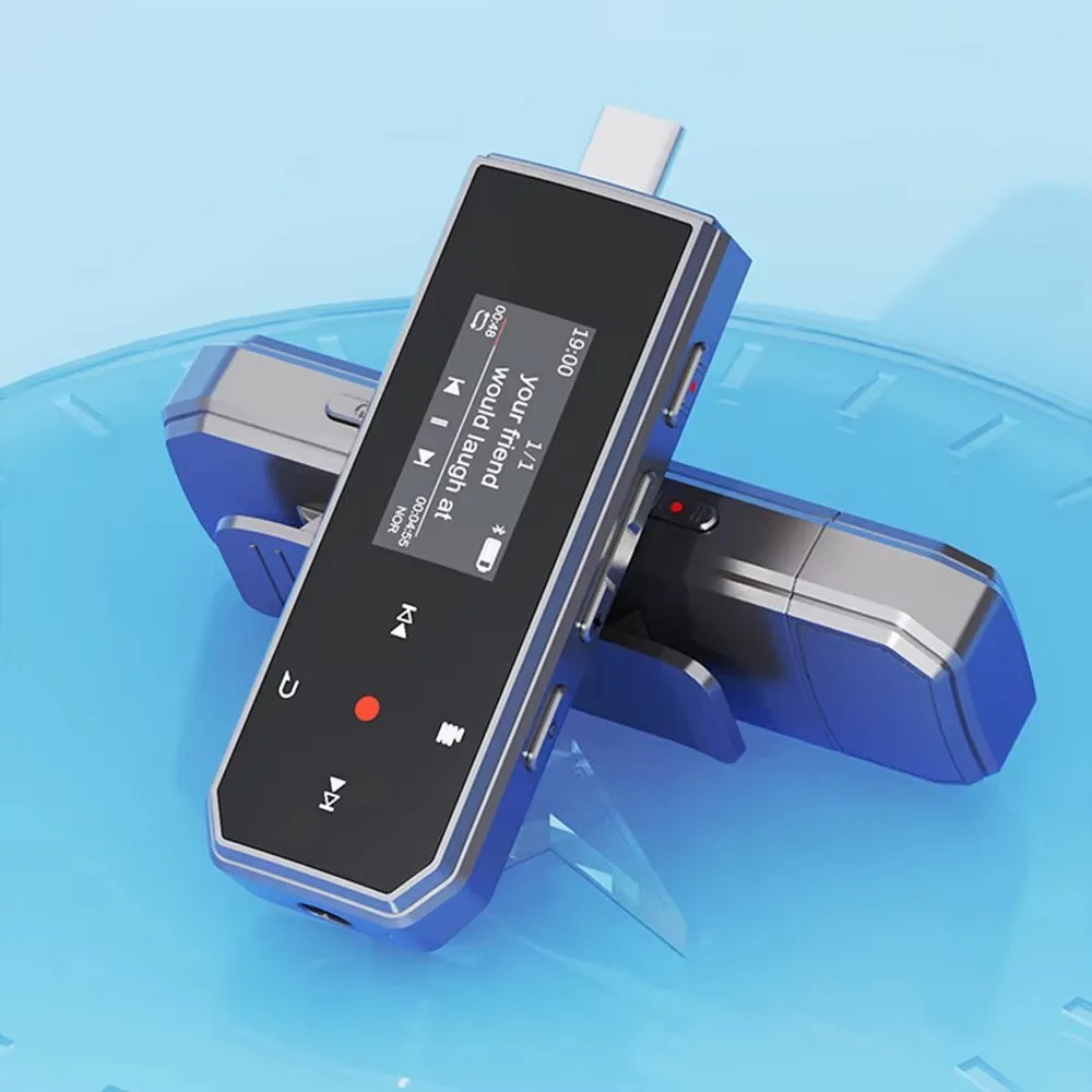 Gambar produk RUIZU MP3 Digital Audio Player Bluetooth Type C Plug Pedometer 64GB - X80