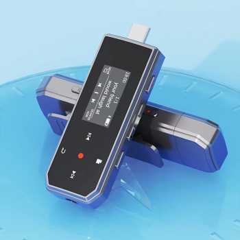 RUIZU MP3 Digital Audio Player Bluetooth Type C Plug Pedometer 64GB - X80