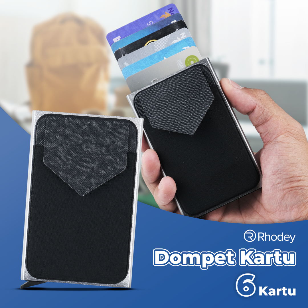Rhodey Dompet Kartu Slim Slider Aluminium Anti RFID - G883 Gambar produk Rhodey Dompet Kartu Slim Slider Aluminium Anti RFID - G883