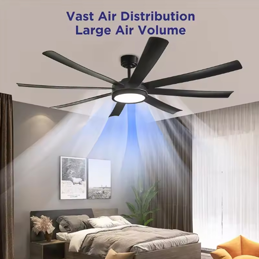 Gambar produk SOVE Kipas Angin Gantung Lampu LED Tri Color with Remote 72 Inch - SOTF-100