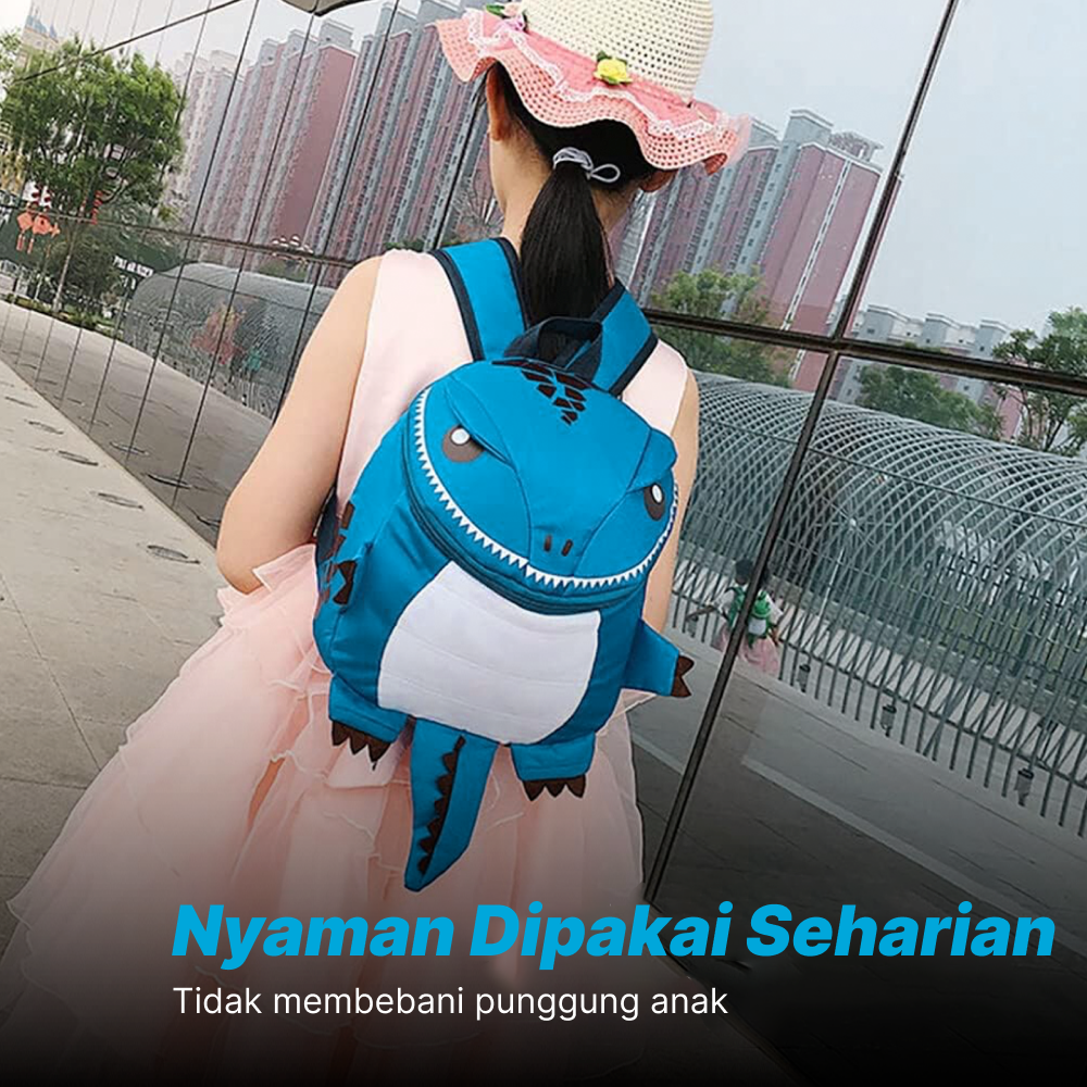 SUNEIGHT Tas Ransel Sekolah Anak Backpack School Bag Model Dinosaur - AD8765 Gambar produk SUNEIGHT Tas Ransel Sekolah Anak Backpack School Bag Model Dinosaur - AD8765