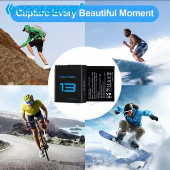 Gambar produk COOLSHOW Baterai Kamera Aksi GoPro Hero 13 Rechargeable 2100mAh - CL-210