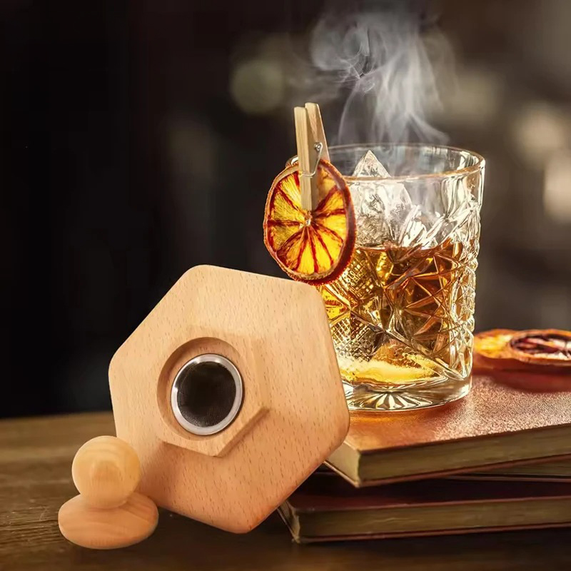 MIKILIN Set Alat Pengasap Cocktail Smoker Kit with 4 Wood Chips - JY-40 Gambar produk MIKILIN Set Alat Pengasap Cocktail Smoker Kit with 4 Wood Chips - JY-40