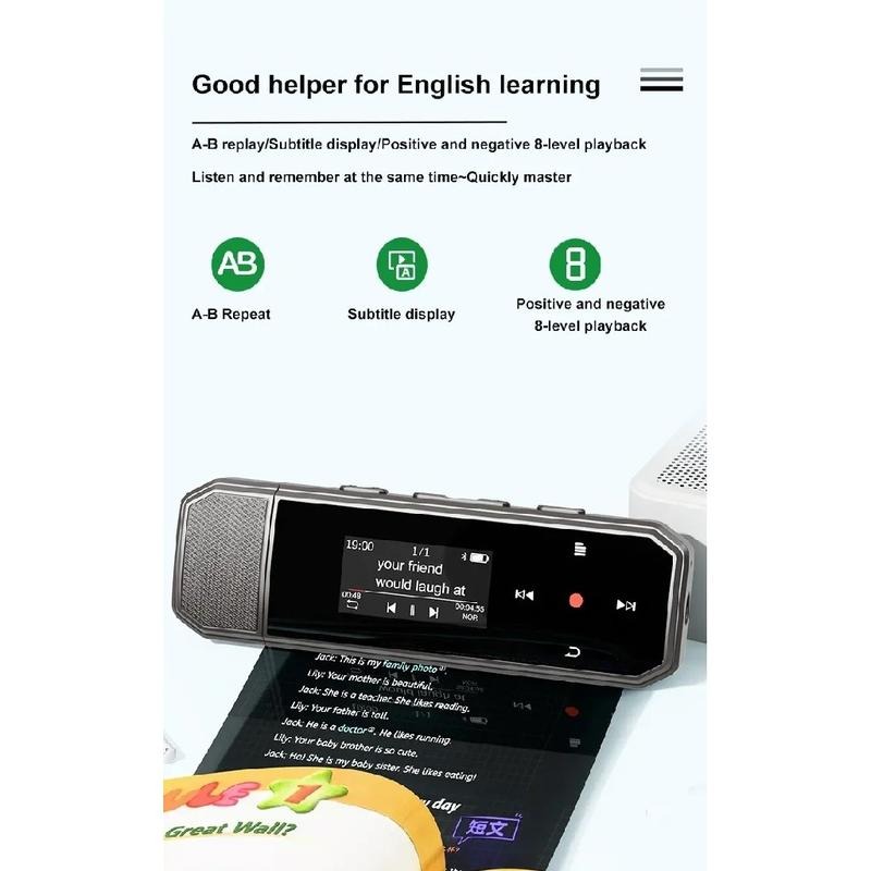 Gambar produk RUIZU MP3 Digital Audio Player Bluetooth Type C Plug Pedometer 64GB - X80