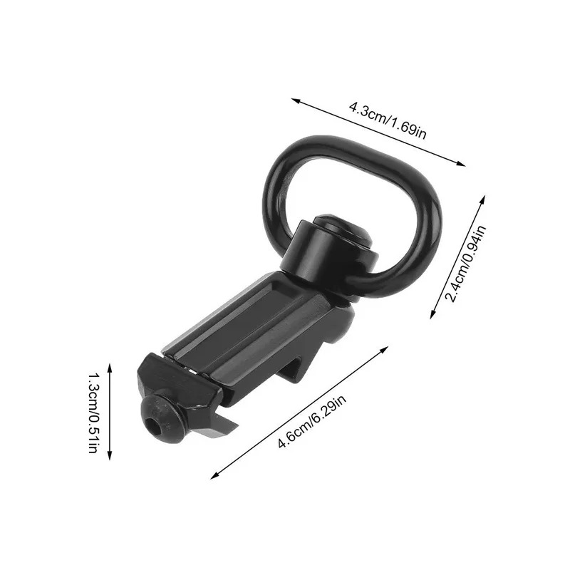 WildSpo QD Sling Swivel Picatinny Rail Mount Quick Release 20mm - WS-20 Gambar produk WildSpo QD Sling Swivel Picatinny Rail Mount Quick Release 20mm - WS-20
