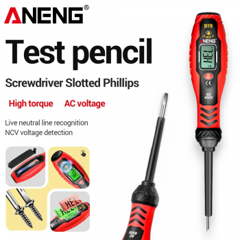 ANENG Obeng Tespen Tester Pen Non Contact Digital Display Alarm - B19