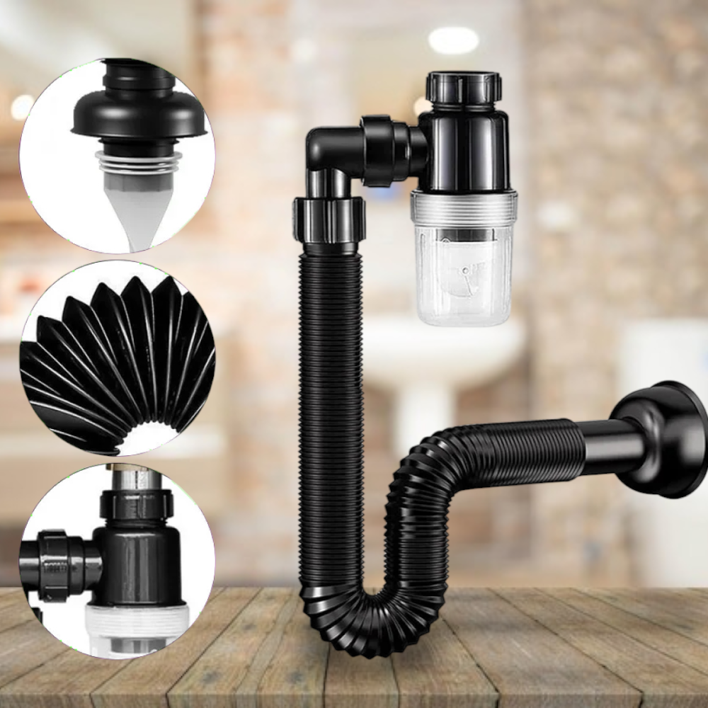 XPW Pipa Pembuangan Sifon Wastafel Flexible Sink Drain Pipe - PR518 Gambar produk XPW Pipa Pembuangan Sifon Wastafel Flexible Sink Drain Pipe - PR518