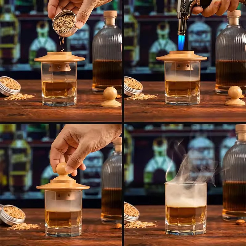 MIKILIN Set Alat Pengasap Cocktail Smoker Kit with 4 Wood Chips - JY-40 Gambar produk MIKILIN Set Alat Pengasap Cocktail Smoker Kit with 4 Wood Chips - JY-40