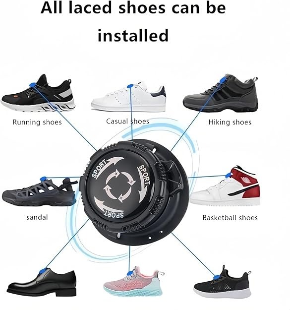 UETEEY Tali Sepatu Putar Automatic Rotating Shoelace Buckle - UT703 Gambar produk UETEEY Tali Sepatu Putar Automatic Rotating Shoelace Buckle - UT703