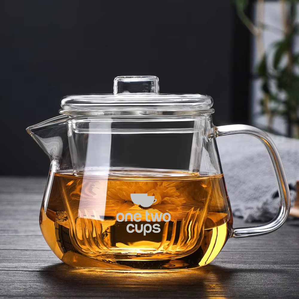 One Two Cups Teko Teh Kaca Saringan Tahan Panas Infuser Teapot 480ml - YD480 Gambar produk One Two Cups Teko Teh Kaca Saringan Tahan Panas Infuser Teapot 480ml - YD480