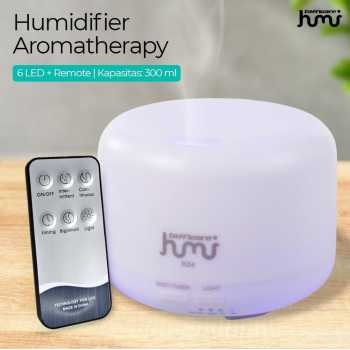 Gambar produk Taffware HUMI Air Humidifier Mini Ultrasonic Diffuser LED 300ml Remote - H24