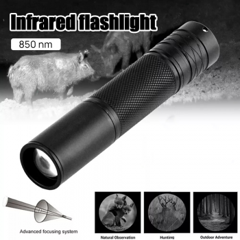 VASTFIRE Senter Infrared Night Vision Telescopic Zoom Waterproof 5W - W3-VA