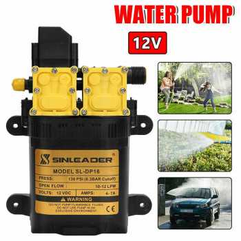 SINLEADER Pompa Air Elektrik High Pressure Water Pump 12V 7A 10L/Min - SL-DP16