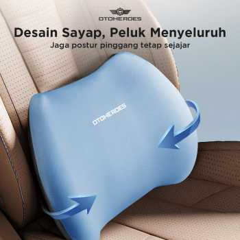 Gambar produk OTOHEROES Bantal Punggung Jok Mobil Memory Foam Lumbar Support - AW-40