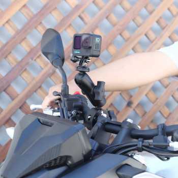 Gambar produk Fahliso Clamp Holder Action Camera Motorcycle Handlebar 1/4 Inch - FH-14