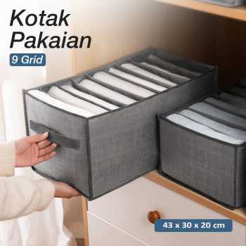NUHA Kotak Sekat Pakaian Storage Drawer Divider Box 9 Grid - HS-9