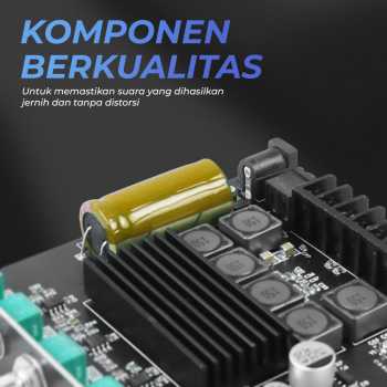 Gambar produk ZK Audio Bluetooth Audio Receiver 5.0 Amplifier 2.1 50Wx2+100W - ZK-TB21