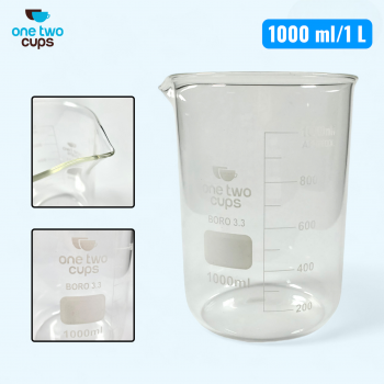 One Two Cups Gelas Ukur Lab Kimia Multifungsi Borosilicate Glass - GG-17